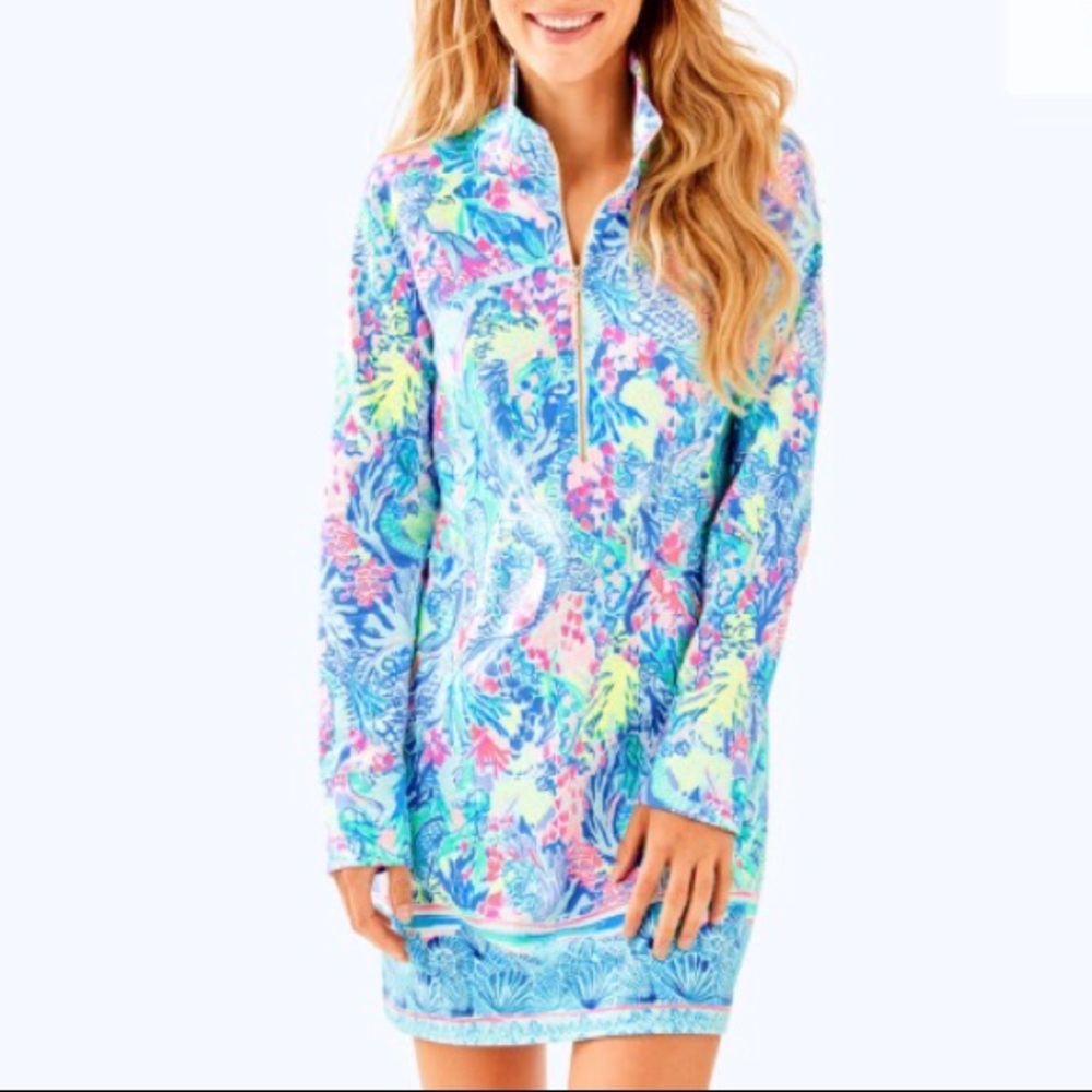 {Lilly Pulitzer} Mermaid’s Cove Popover Dress